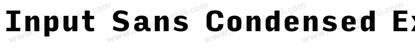 Input Sans Condensed Extra Light字体转换
